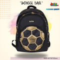 Golden Goal 3D Football School Bag (Pitch Black & Trophy Gold)