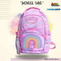 Rainbow Dreams 3D Pastel School Bag (Cloud Pink & Sky Blue)