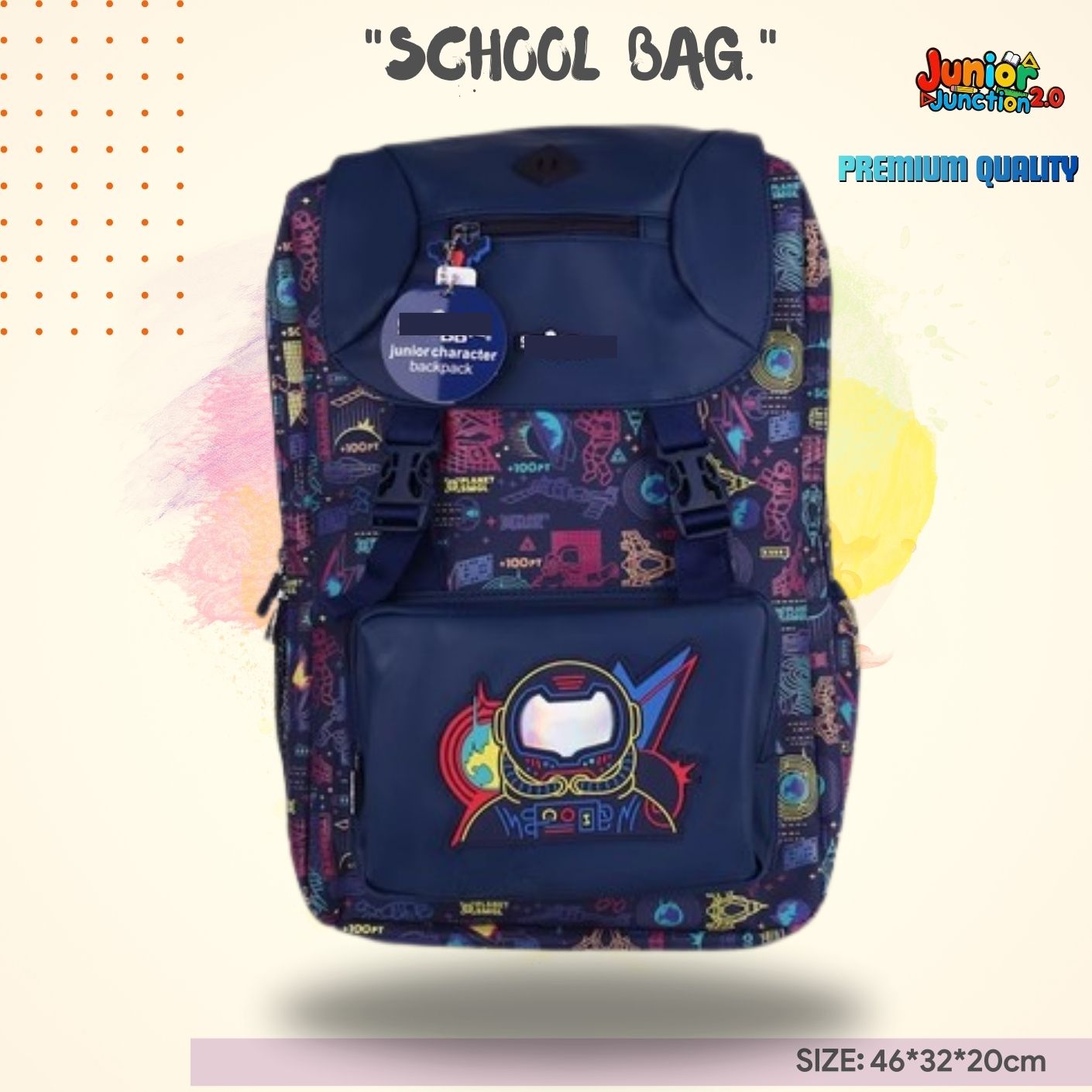 Astronaut Mission Galactic Explorer Backpack (Cosmic Navy & Neon)