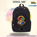 Magic Academy Wizard Crest School Bag (Enchanted Black & Gold) 🏰✨