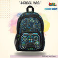 Cyber-Pulse 3D Gamer School Bag (Neon Matrix & Tech Black) 🎮
