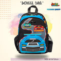 Speed Racer 3D School Bag (Midnight Black & Turbo Blue) 🏎️