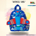 High-Flyer Junior Preschool Backpack (Sky Blue & Aviator Silver) ✈️