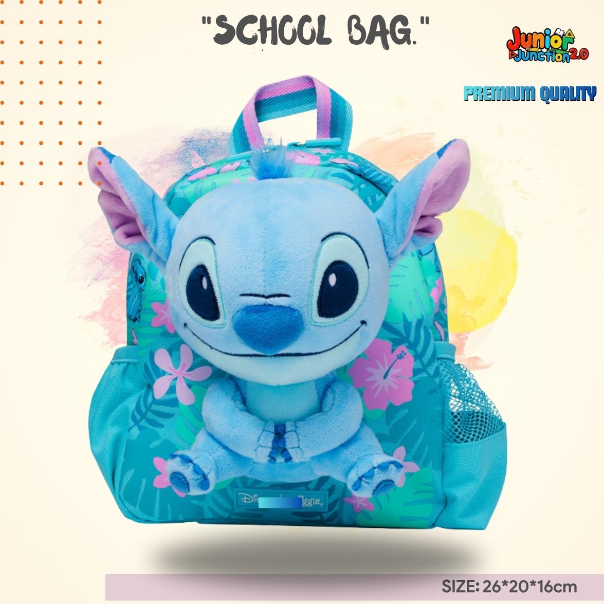 $miggle "Tiny Dino-Mite" Junior Preschool Backpack (Royal Blue & Spike Green) 🦖⚡
