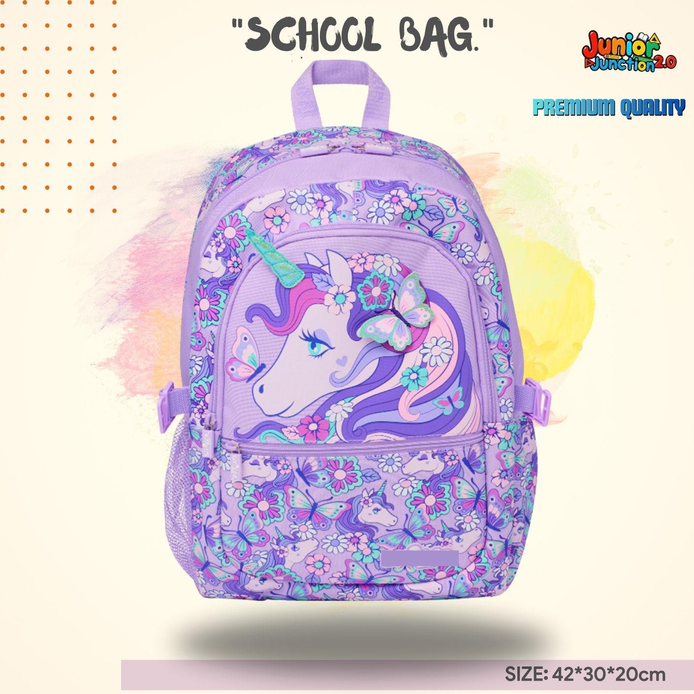 $miggle "Dino-Land" 3D Adventure School Bag (Classic Blue & Jurrasic World) 🎒