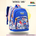 Urban Road Sign Graphic School Bag (Vibrant Blue)