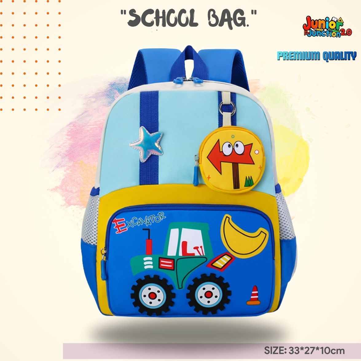 🚜 Kids’ Excavator Backpack