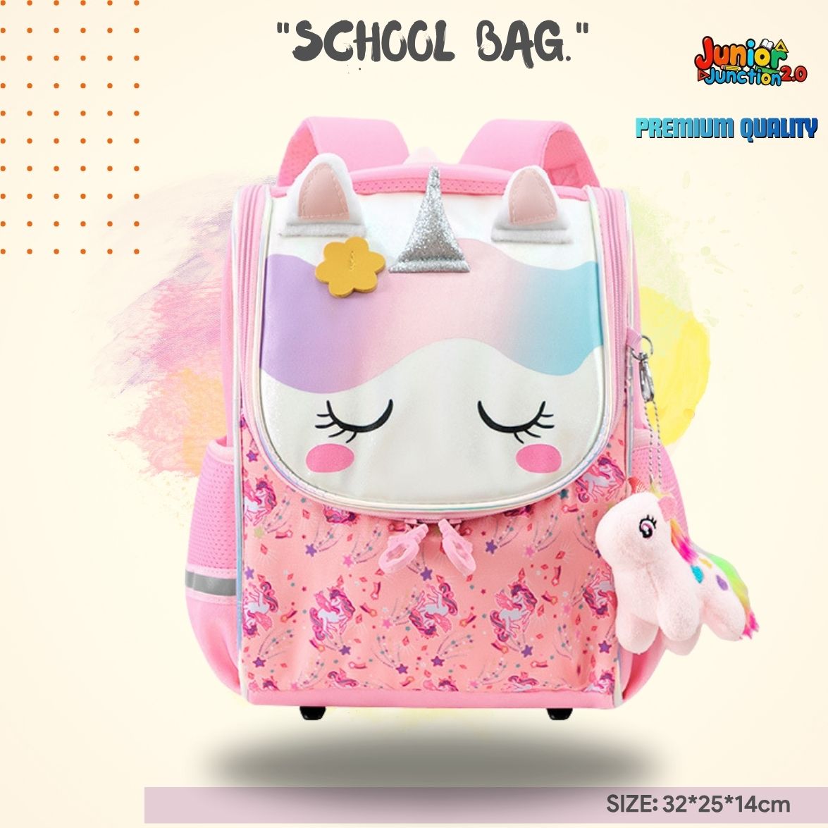 🎒 Magical Sleeping Unicorn School Bag