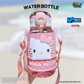 🚀🐰 "Cute Kitty Diamond Lattice" Premium Kids Character Water Bottle (Blush Pink Edition) 🥤