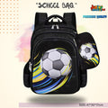 ⚽ Dynamic Soccer Champion School Bag & Pouch Set