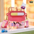 🚀🐰 "Smile Rabbit Dual-Chamber" Premium Kids 2-in-1 Square Water Bottle (Strawberry Blush Edition) 🥤