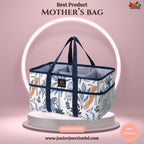 🧺 Premium Multi-Functional Baby Diaper Caddy & Organizer Tote – Safari Adventure Edition