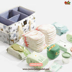 🧺 Premium Multi-Functional Mother’s Bag & Diaper Caddy – Safari Adventure Edition