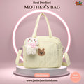 👜 Premium Compact Mother’s Handbag & Crossbody – Creamy Butter Teddy Edition