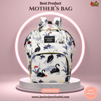 🎒 Premium Multi-Functional Mother’s Backpack – Elegant Swan Edition
