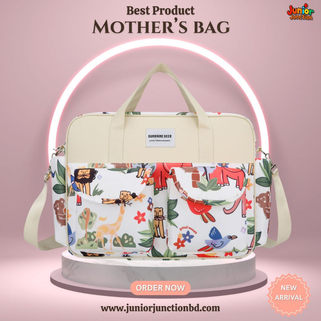 🎒 Premium Multi-Functional Mother’s Messenger Bag – Safari Jungle Edition