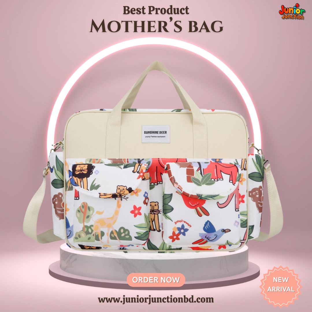 🎒 Premium Multi-Functional Mother’s Messenger Bag – Safari Jungle Edition