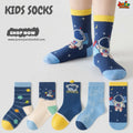 🚀 Cosmic Astronaut Space 5-Pair Premium Sock Set
