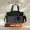 🌟 Ultimate-Mom Multi-Function Travel Bag – Classic Jet Black Edition