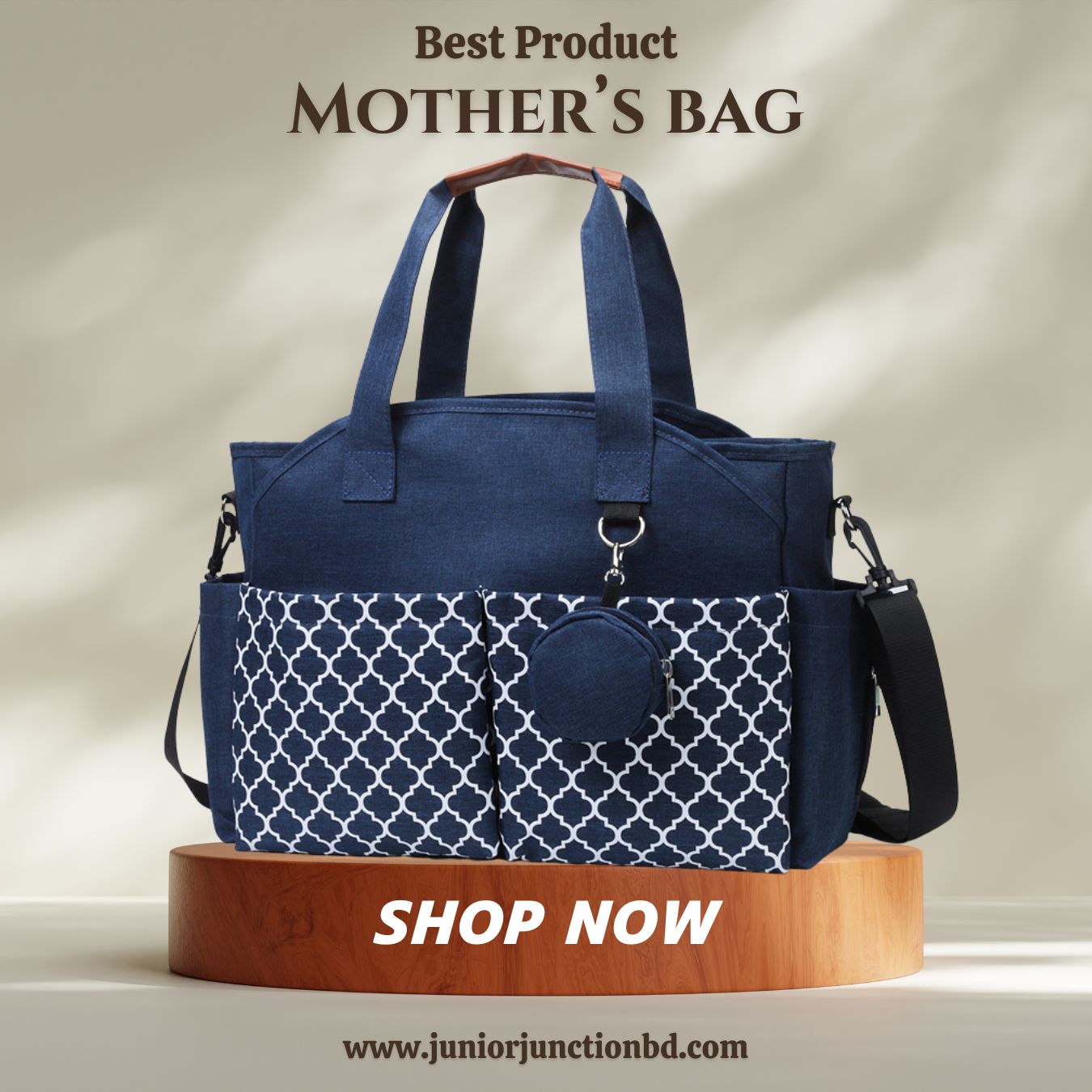 🌟 Super-Mom Premium Travel Bag – Elegance Meets Ultimate Organization