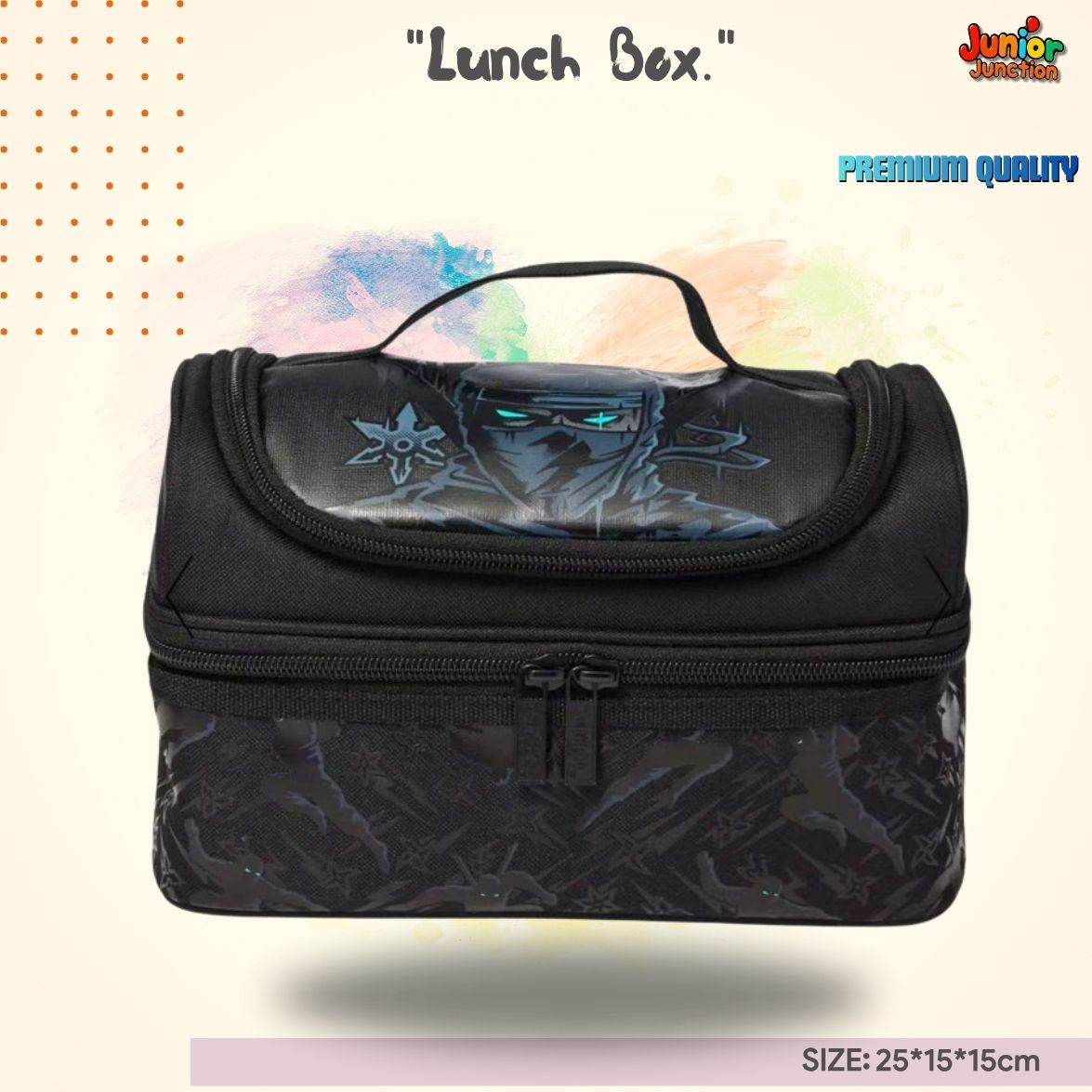Shadow Ninja Stealth-Edition Double-Decker Lunch Bag