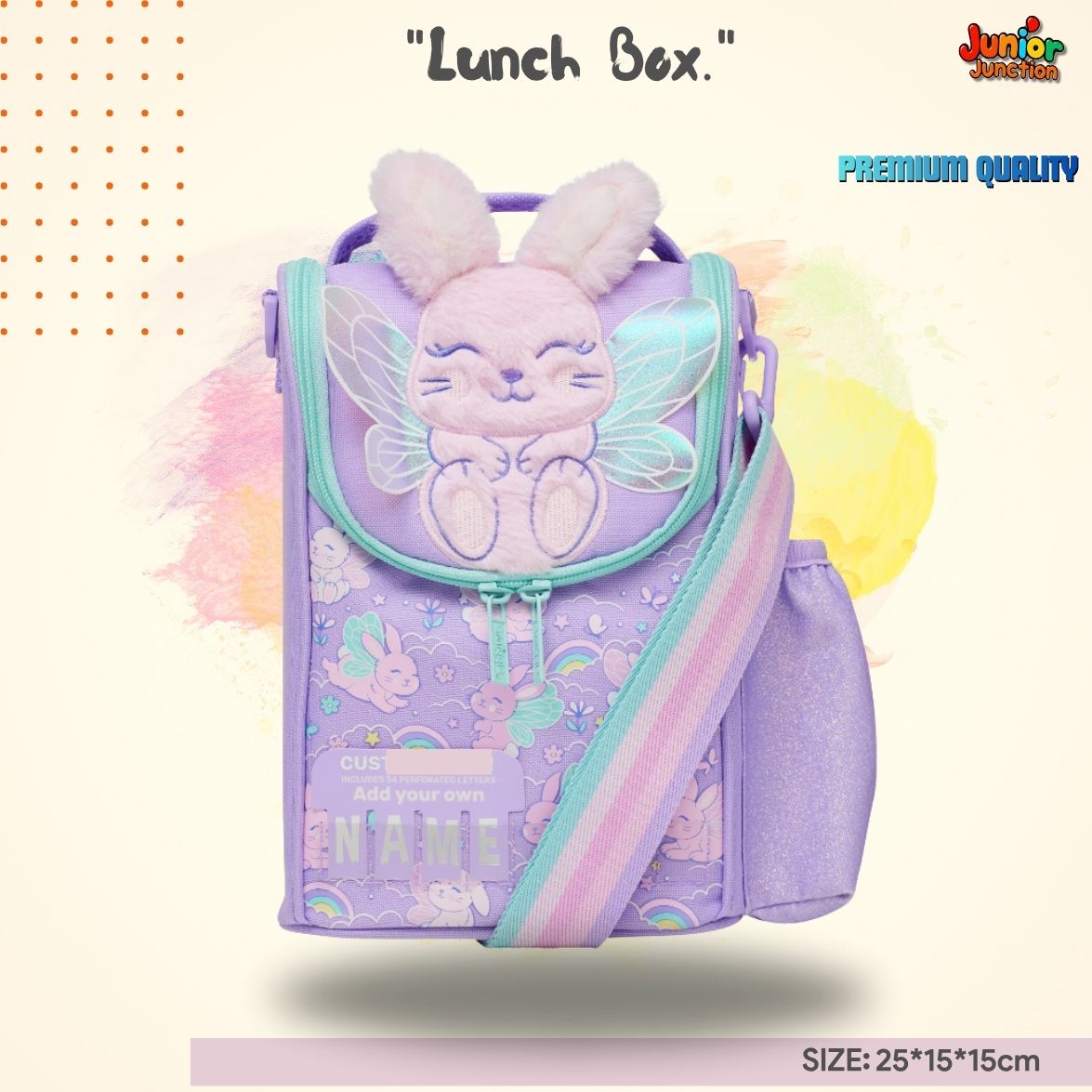 Fairy Bunny Custom-Name Slimline Lunch Bag