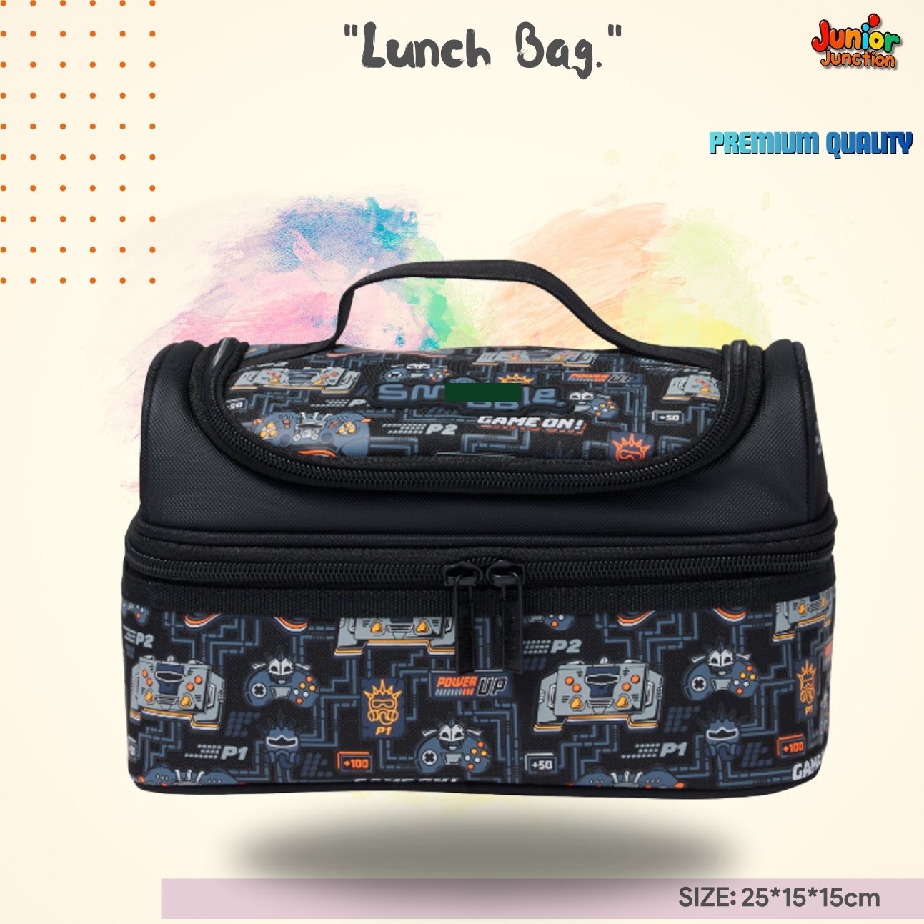 "Game On" Double-Decker Lunch Bag 🎮⚡🔥