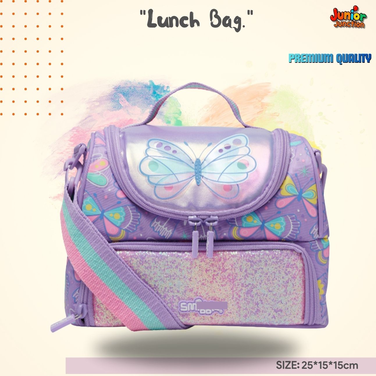 "Glimmer Butterfly" Double-Decker Lunch Bag 🦋✨💜