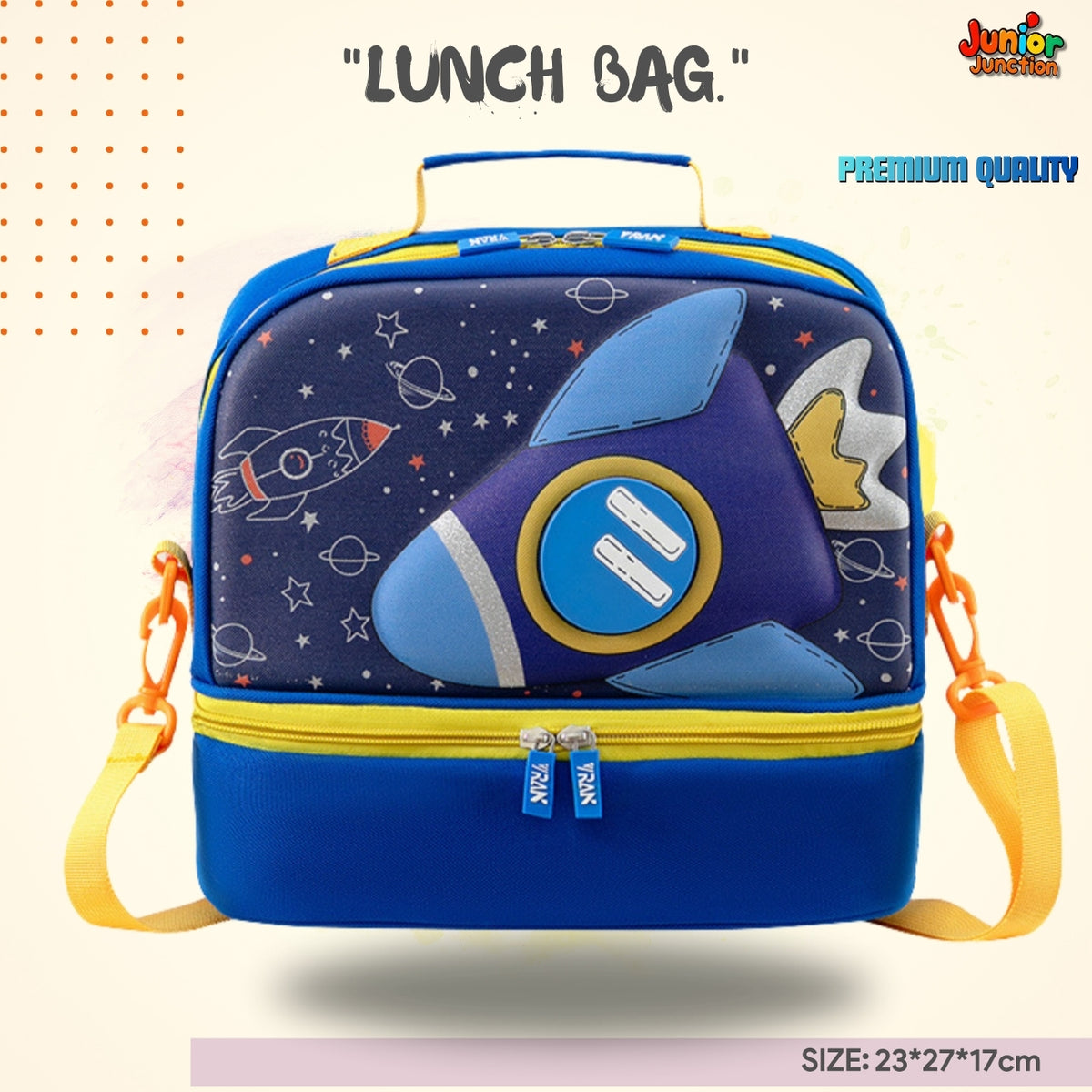 Galactic Rocket Double-Decker Lunch Bag