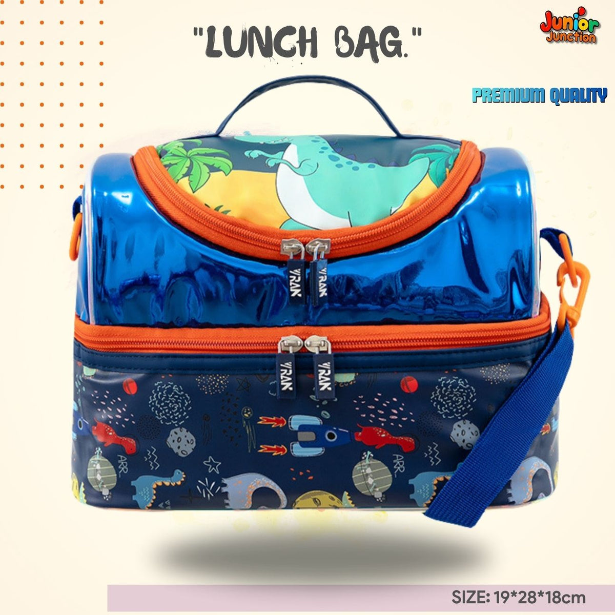 Prehistoric Dino World Double-Decker Lunch Bag