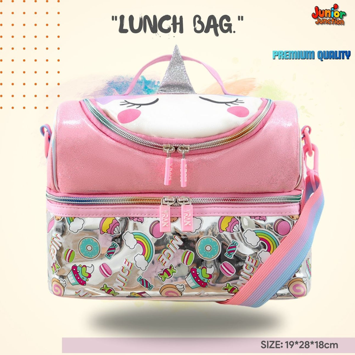 Magical Unicorn Sweet Treats Double-Decker Lunch Bag