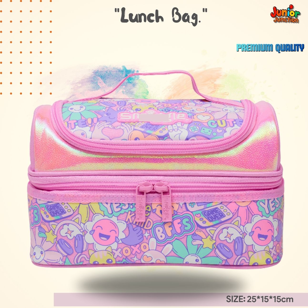 $MIGGLE "Kawaii Vibes" Double-Decker Lunch Bag 🌸💖🎮