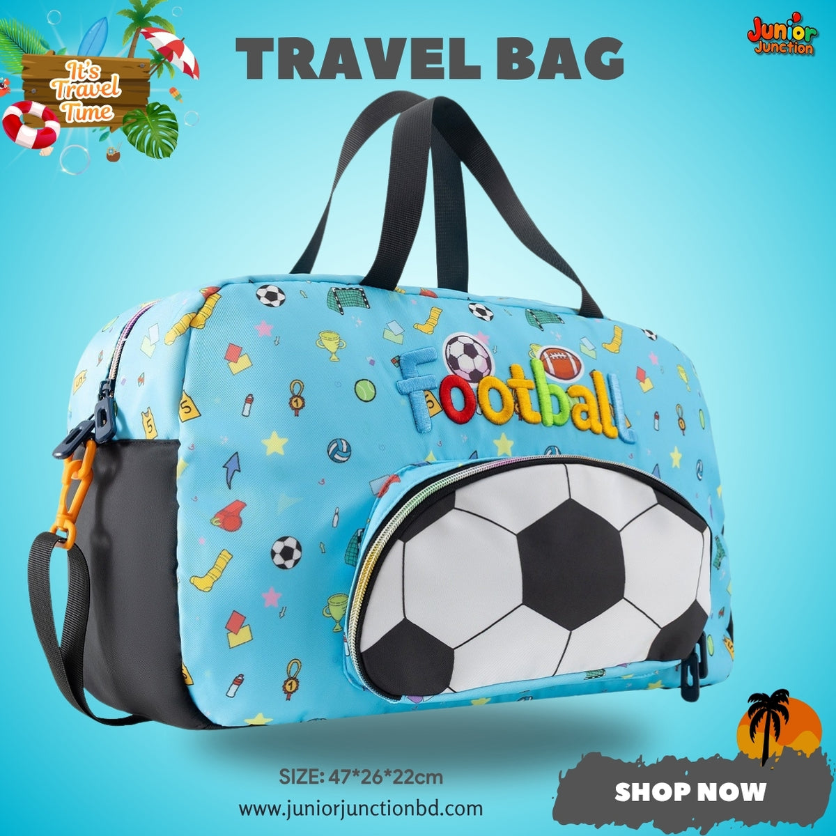 Champions League Football Kids Travel Duffle Bag