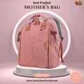 Quilted Elegance Multi-Function Mother's Bag – Rose Dust & Cognac