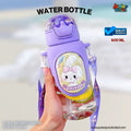 🚀✨ "Kindness Bunny" Premium Kids Dual-Tone Strap Water Bottle (Lavender Magic Edition) 🥤