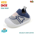 💙 Kids Pastel Play Sock Sneakers – Denim Blue & Sporty Grey