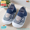 💙 Kids Pastel Play Sock Sneakers – Denim Blue & Sporty Grey