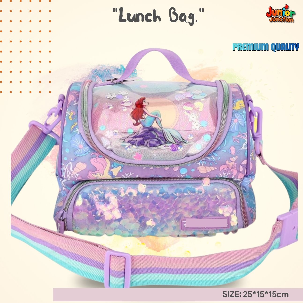 Under the Sea Mermaid Double-Decker Lunch Bag