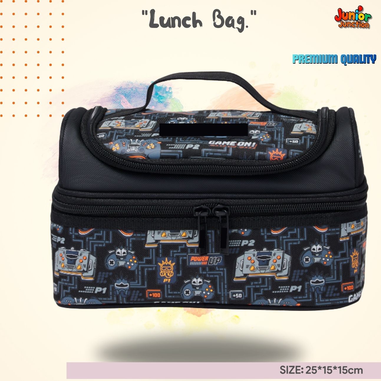 "Game On" Double-Decker Lunch Bag 🎮⚡🔥
