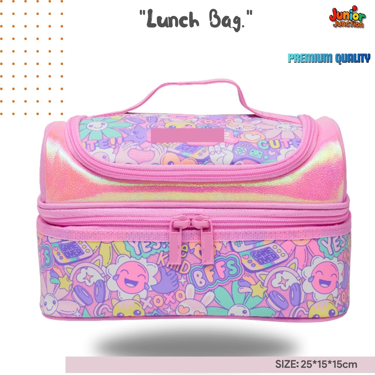 "Kawaii Vibes" Double-Decker Lunch Bag 🌸💖🎮