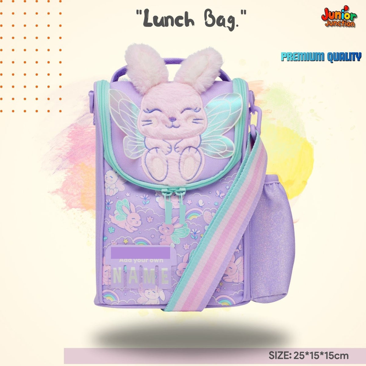Fairy Bunny Custom-Name Slimline Lunch Bag