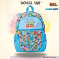 Toy Box Friendship Adventure Kids Backpack (Sky Blue & Cloud White) 🤠🚀 Star-shaped sheriff badge zipper pull.