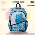 Mecha Cyber-Bot Kids Backpack (Glacier Blue & Stealth Grey) 🤖⚡️
