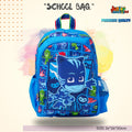 Night Feline Hero 3D Kids Backpack (Electric Blue & Emerald Green) 🐾⚡️