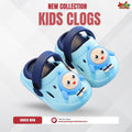 🌊 Kids Ocean Buddy Clogs – Arctic Sky & Deep Sea Blue