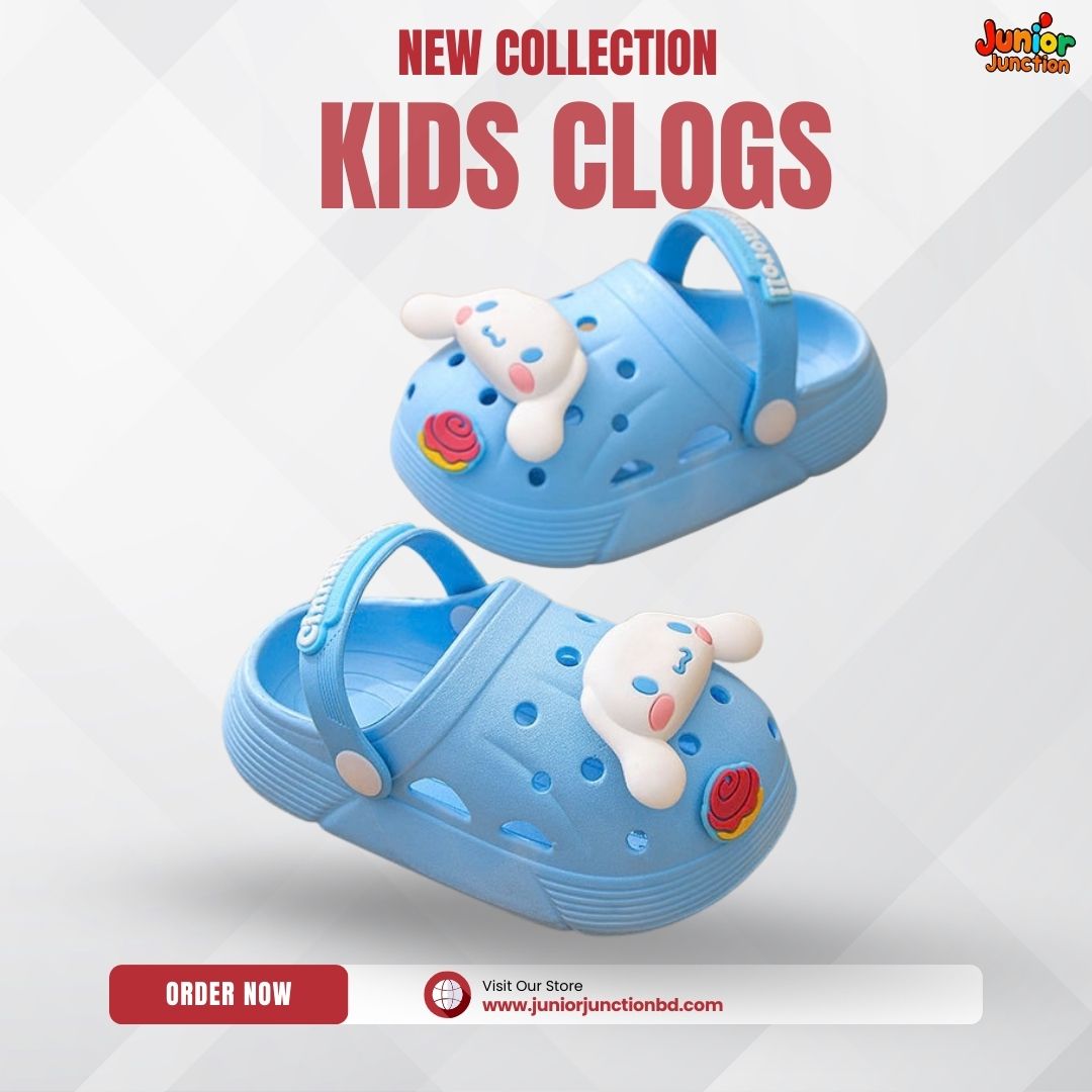 ☁️ Kids Cinnamorolll Sky Clogs – Dreamy Powder Blue
