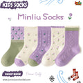🌷 Lavender Garden Floral 5-Pair Premium Sock Set