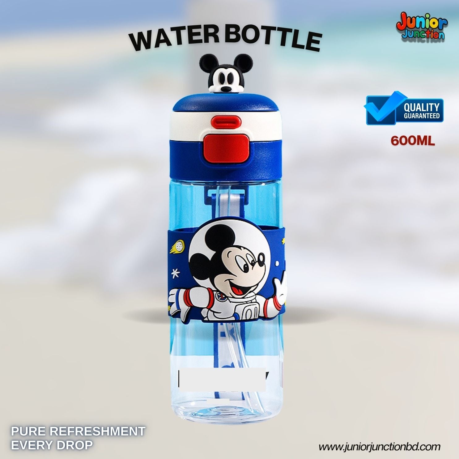 🚀 Astro Mouse Kids Water Bottle