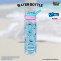 Tropical Island Blue Alien Kids Water Bottle (Pastel Paradise Edition) 🌺💙