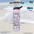 Cute Kitty Hearts Premium Kids Water Bottle (Blush & Charcoal Edition) 🥤
